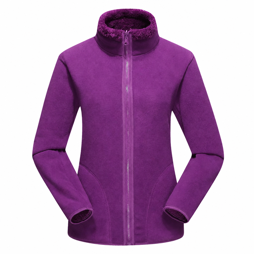 ❄️ Pratique et polyvalente | Veste chaude réversible unisexe à col montant et zip
