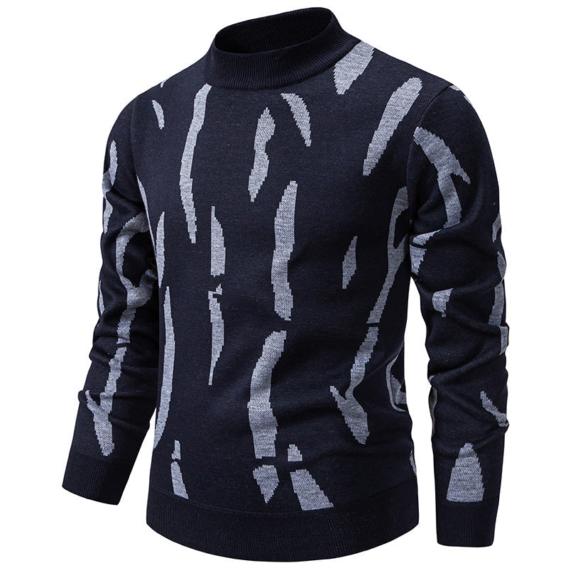 𧶠Chaud et stylé | Pull roulé slim décontracté pour homme