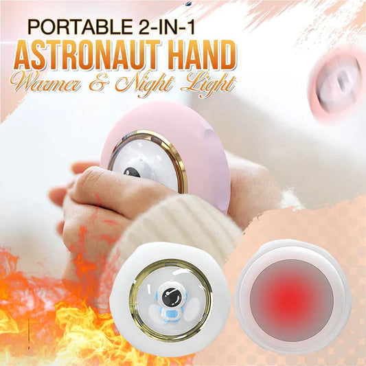 Portable 2-in-1 Astronaut Hand Warmer & Night Light