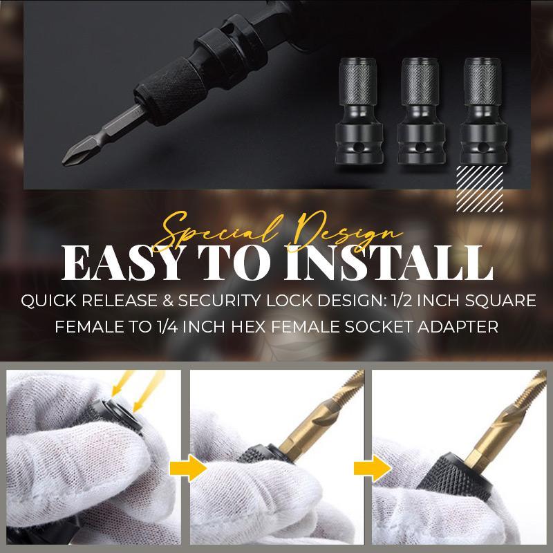 Hex Shank Socket Converter--buy 3 get 2 free(5pcs)-2