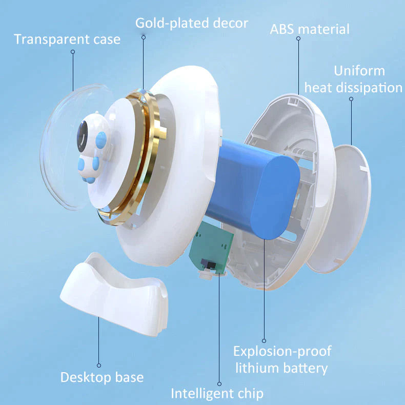 Portable 2-in-1 Astronaut Hand Warmer & Night Light-7