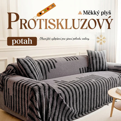 🛋️ Časově omezená nabídka 🥳 Plyšový protiskluzový potah na pohovku
