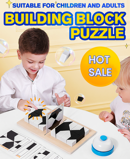 🧩 ČERNO-BÍLÉ MONTESSORI PUZZLE | | Věková skupina 3-8 | Vývojář prostorové logiky