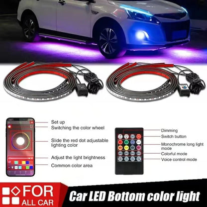 2026 Podvozek automobilu Flexibilní RGB vodotěsné LED páskové osvětlení (2PCS)