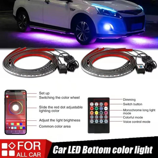 2026 Podvozek automobilu Flexibilní RGB vodotěsné LED páskové osvětlení (2PCS)