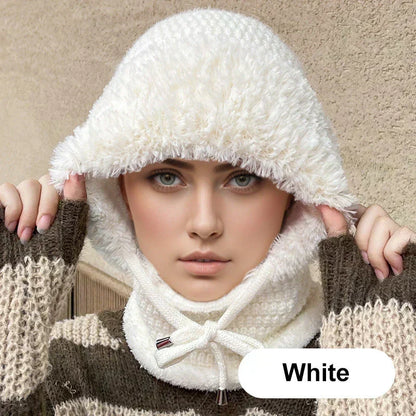 🌸Promotion exceptionnelle : 50 % de réduction❄️Écharpe-bonnet coupe-vent pour femme, idéale pour les activités de plein air