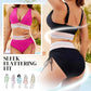 😍👙Dvoudílné bikiny s vysokým pasem a kontrolou břicha v barevných blocích