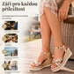 🩰🌟 Dámské lesklé sandály s páskem kolem kotníku a šikmým podpatkem – 🎀 Pásek s kamínky, elegantní a univerzální –  Platba při doručení 💪