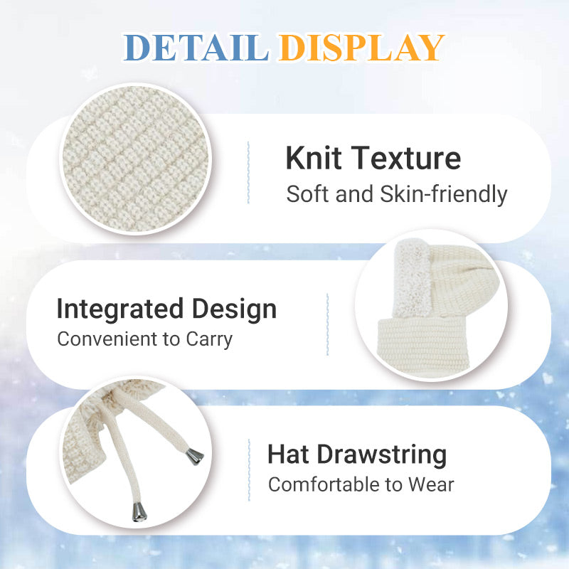 🌸Promotion exceptionnelle : 50 % de réduction❄️Écharpe-bonnet coupe-vent pour femme, idéale pour les activités de plein air