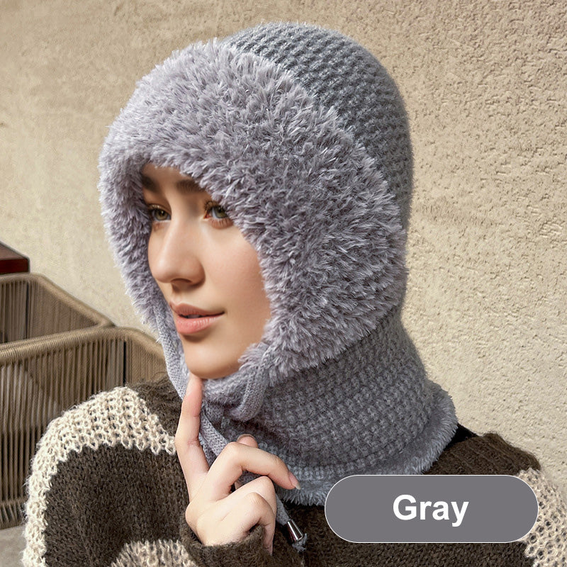 🌸Promotion exceptionnelle : 50 % de réduction❄️Écharpe-bonnet coupe-vent pour femme, idéale pour les activités de plein air