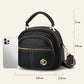 Classic Multifunctional Compartments Adjustable Wide Shoulder Strap PU Leather Crossbody Bag