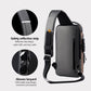 USB charging sport sling  Anti-theft shoulder bag