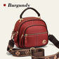 Classic Multifunctional Compartments Adjustable Wide Shoulder Strap PU Leather Crossbody Bag