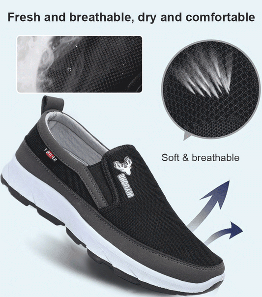 🔥 Pánské protiskluzové plátěné mokasíny 👞✨