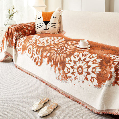 Elegantní Anti-Cat Scratch Tassel Chenille Sofa Covers