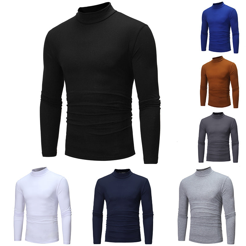 📢📢60 % de réduction !!!✨T-shirt thermique homme à col montant : chaud, respirant & décontracté pour automne-hiver ! ❄️