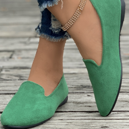 Dámské ležérní jednobarevné ploché boty ✨Pohodlné a stylové