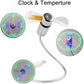 USB ventilátor LED hodiny světlo