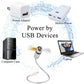 USB ventilátor LED hodiny světlo