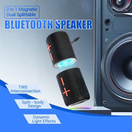 🎅Vánoční předprodej🎁 2 v 1 magnetický rozdělitelný Bluetooth reproduktor