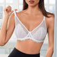 Podprsenka s plným krytím Mermaid Scales Lace with Steel Ring Push-Up