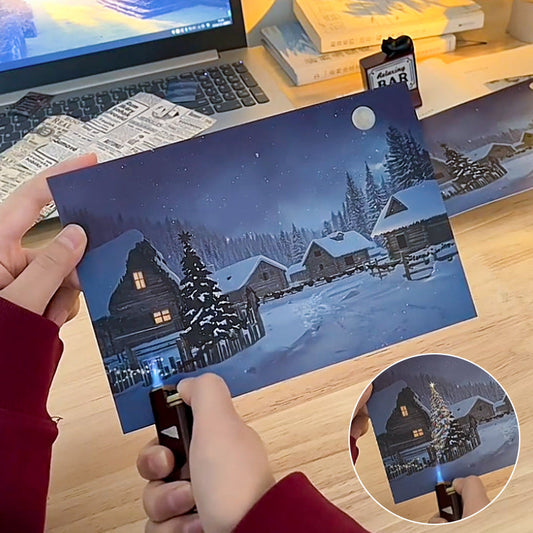 ✨ 50% sleva 🔥 Kreativní vánoční pohlednice měnící barvu