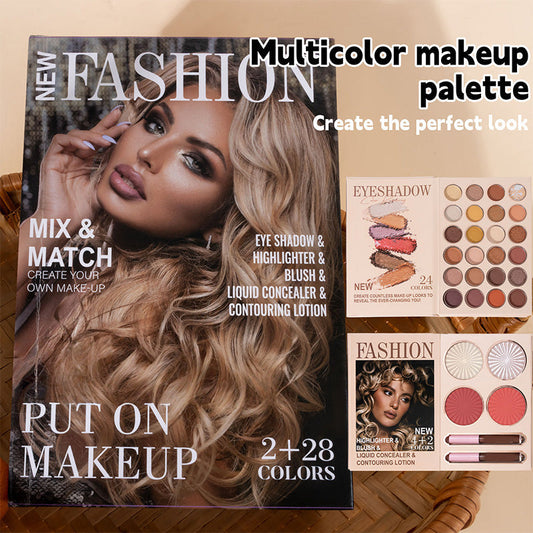 🥳Speciální nabídky na černý pátek💥24 Colors Eyeshadow Palette - 5 Layers Book Style Eyeshadow Palette