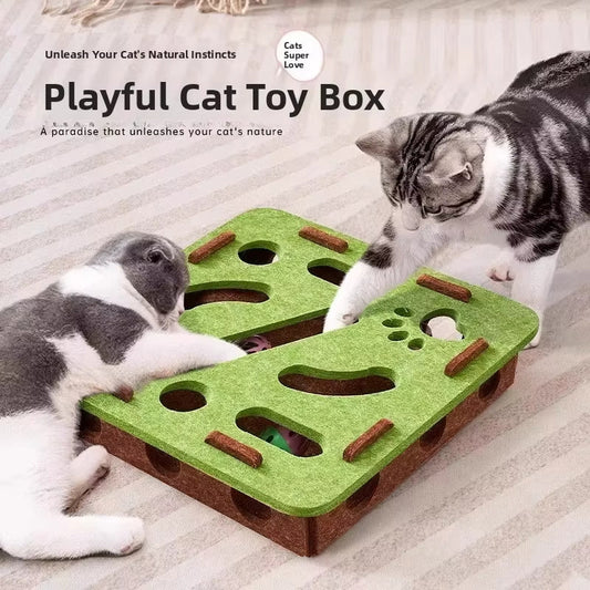 😺Interaktivní plstěná bludiště pro kočky
