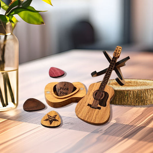 💖 Dřevěná krabička na akustickou kytaru 🎁🎸