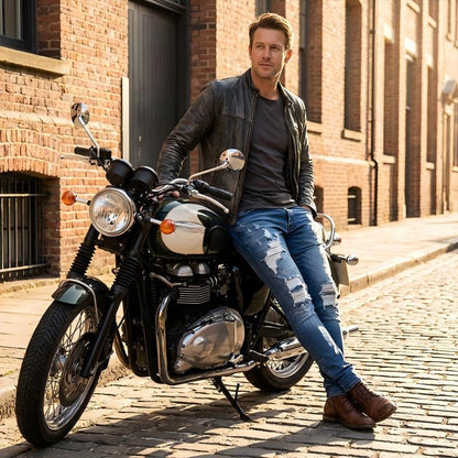 🔥🎁Nová 50% SLEVA🔥Stylové pánské skinny džíny s efektem opotřebení