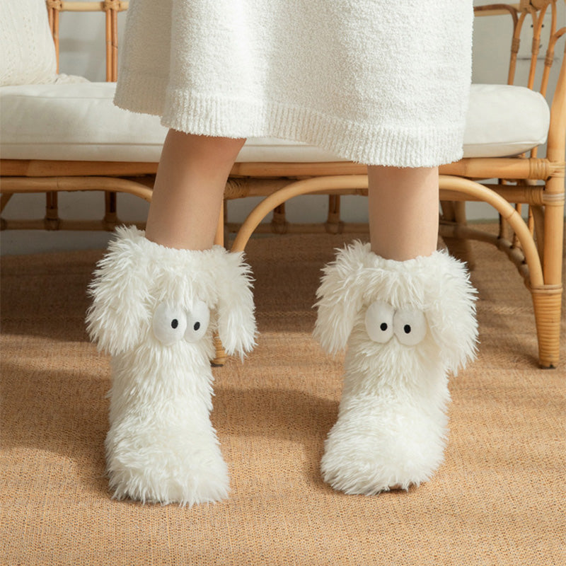 🥳💞 +45 000 vendues🔥🧦Chaussettes peluche femme en polaire, chaudes et antidérapantes❄️🎁