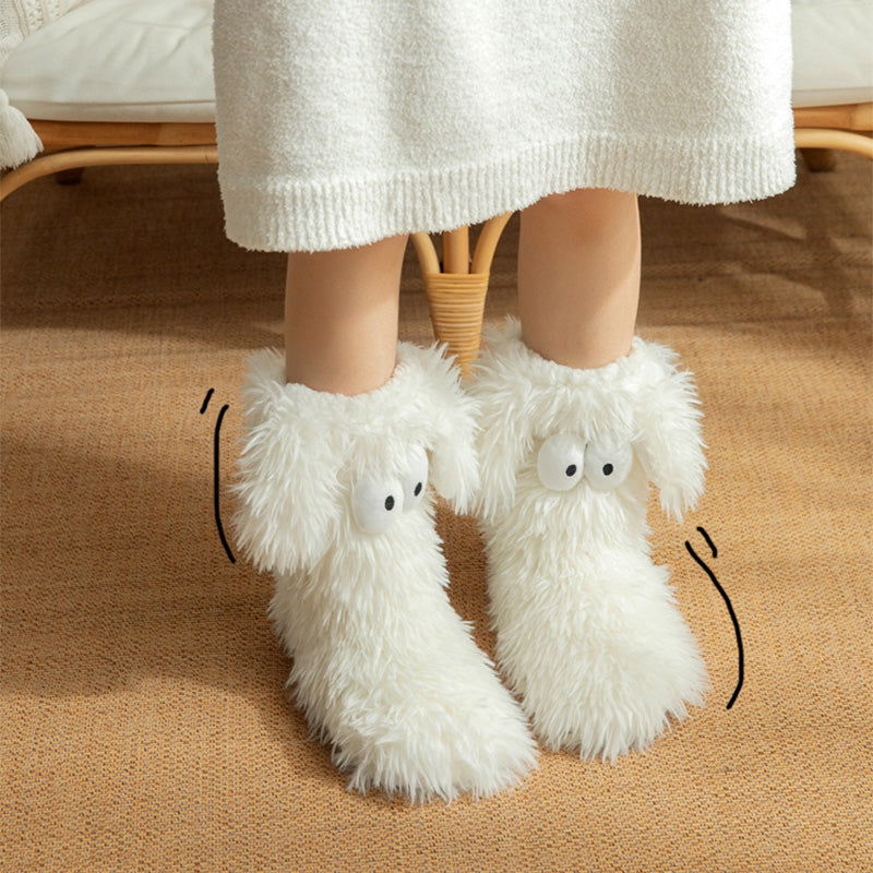 🥳💞 +45 000 vendues🔥🧦Chaussettes peluche femme en polaire, chaudes et antidérapantes❄️🎁