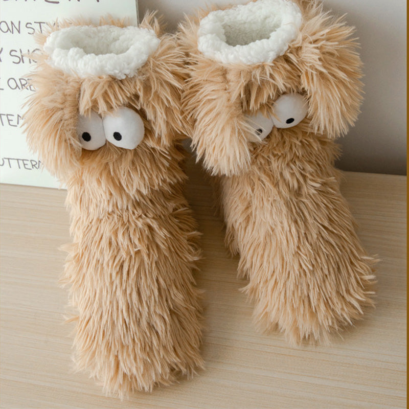 🥳💞 +45 000 vendues🔥🧦Chaussettes peluche femme en polaire, chaudes et antidérapantes❄️🎁