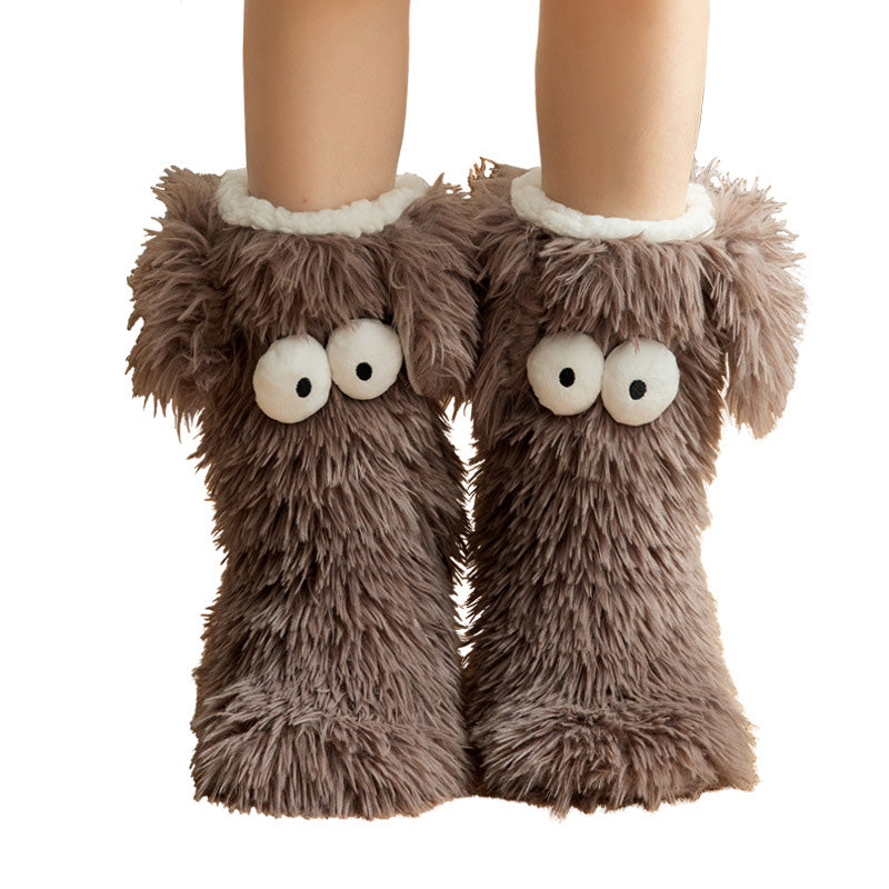 🥳💞 +45 000 vendues🔥🧦Chaussettes peluche femme en polaire, chaudes et antidérapantes❄️🎁