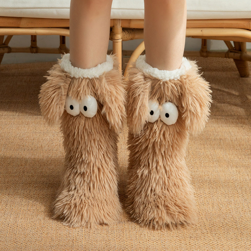 🥳💞 +45 000 vendues🔥🧦Chaussettes peluche femme en polaire, chaudes et antidérapantes❄️🎁