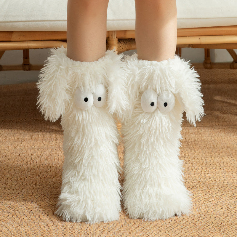 🥳💞 +45 000 vendues🔥🧦Chaussettes peluche femme en polaire, chaudes et antidérapantes❄️🎁