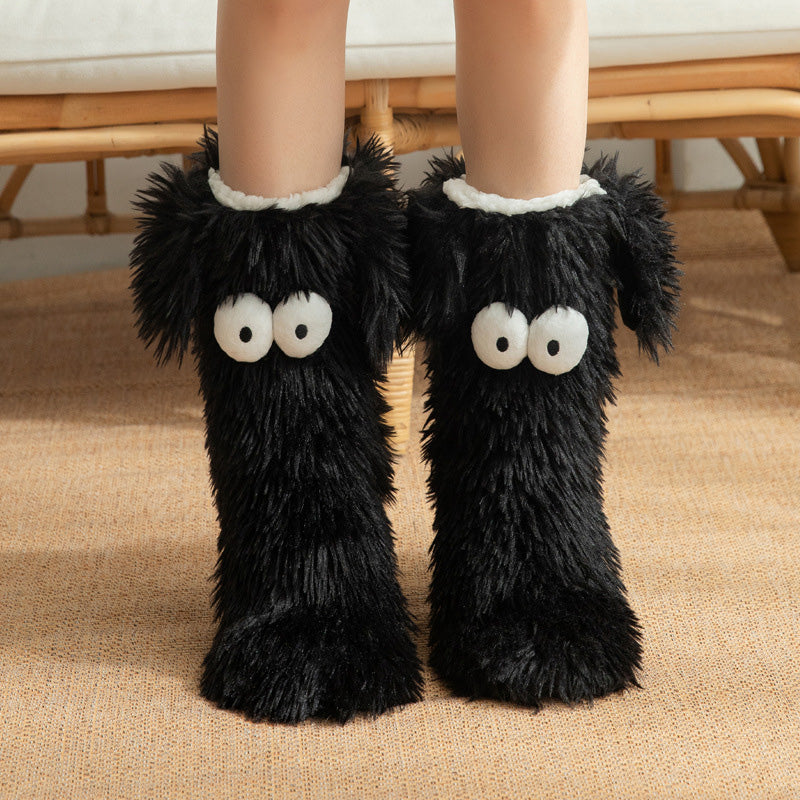 🥳💞 +45 000 vendues🔥🧦Chaussettes peluche femme en polaire, chaudes et antidérapantes❄️🎁