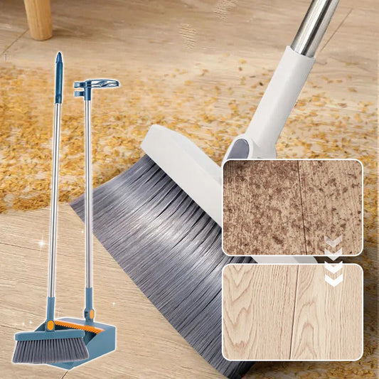 🧹Sada smetáku a lopatky se 180° otočným smetákem