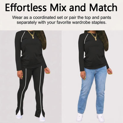 Ensemble de Survêtement Femme 2 Pièces Décontracté