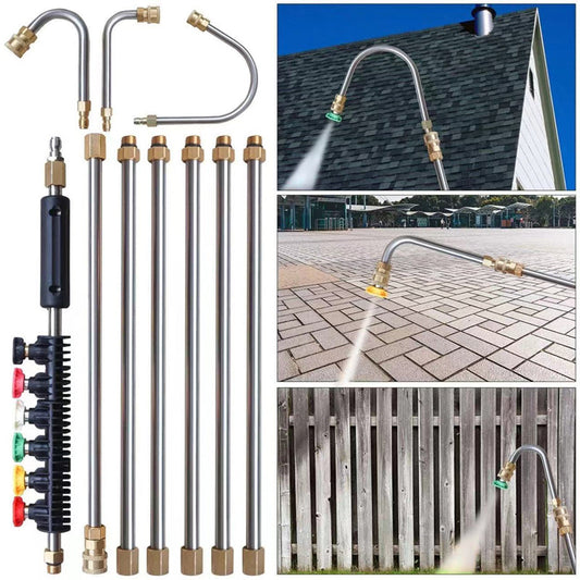 🔫💦 Sada prodlužovacích trubek pro vysokotlaký čistič až do 4000 PSI (10 ks)