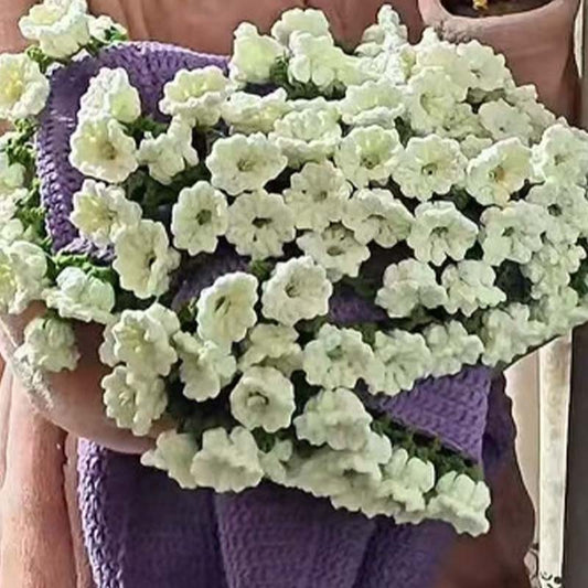 💐Háčkovaná růžová kytice Pletená deka