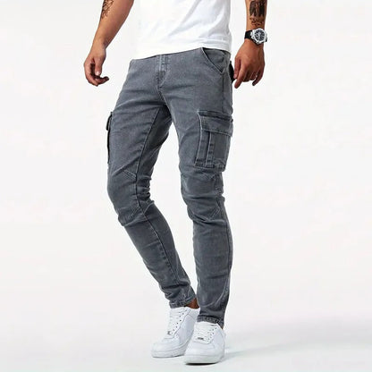 💖Soldes ! Prix cassés💖Pantalon cargo en denim stretch