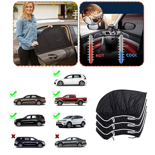 2 ks prodyšných síťovaných stínítek do auta