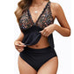 Dámský Peplum Tankini Set s Spodním Prádlem