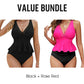 Dámský Peplum Tankini Set s Spodním Prádlem