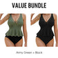 Dámský Peplum Tankini Set s Spodním Prádlem