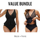 Dámský Peplum Tankini Set s Spodním Prádlem
