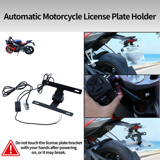 Automatický sklopný držák registrační značky na motocykl