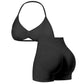 Vyhlaďte siluetu díky vysokému pasu – dámská sportovní souprava halter top a kraťasy. Možnost dobírky! ✨