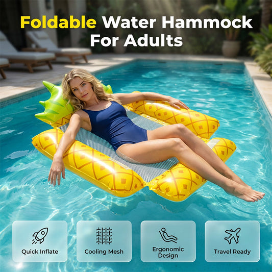 📢📢30% OFF !! ⏰Fruit-Themed Inflatable Pool Hammock Float